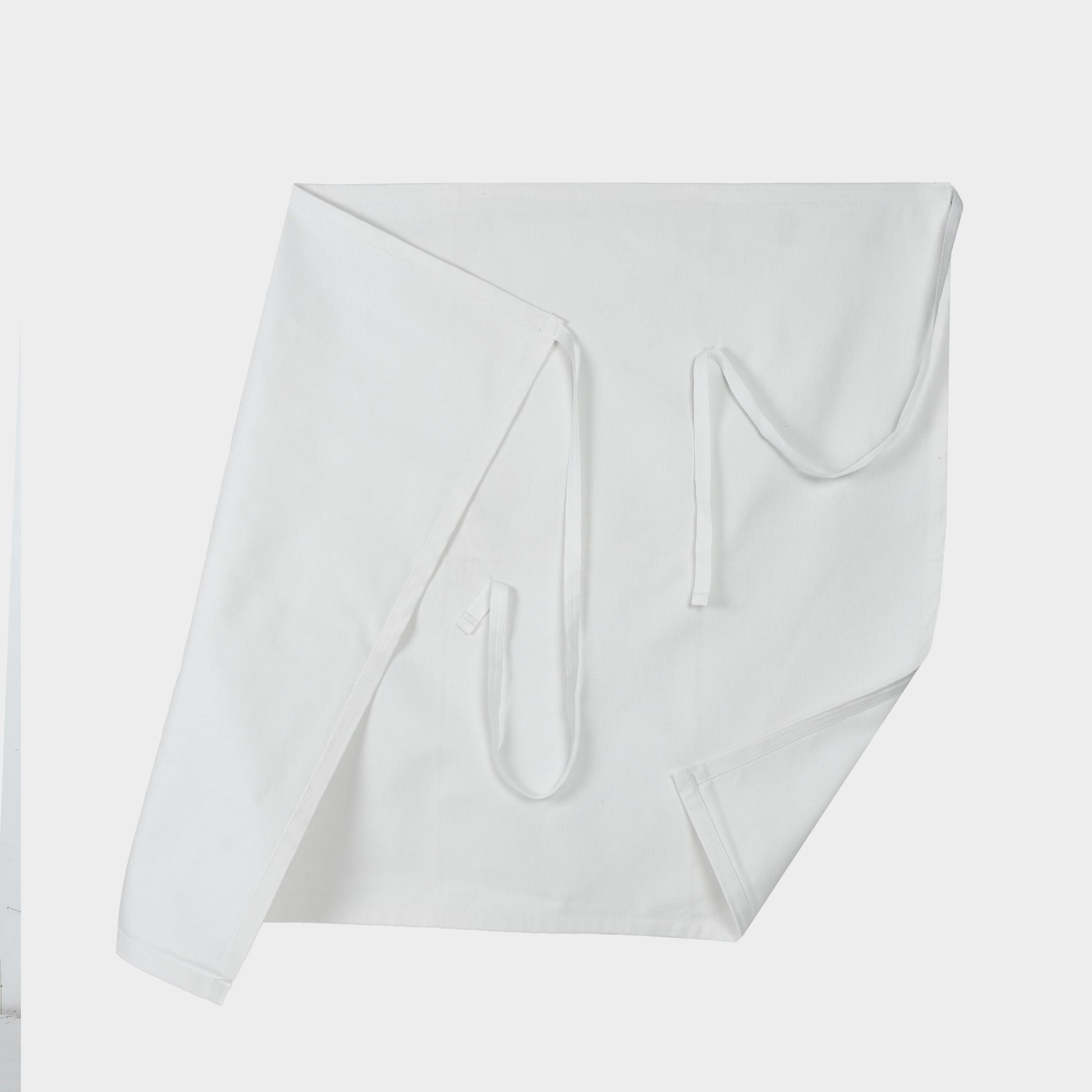 Le Laboureur French Cotton Drill Café Apron in White
