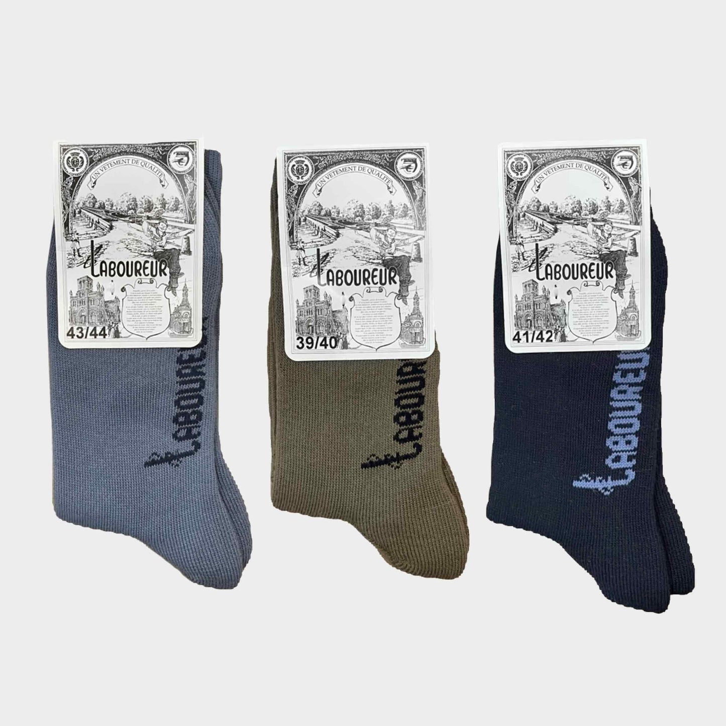 Le Laboureur Cotton Crew Socks