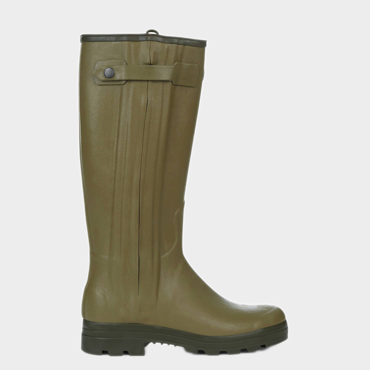 Le Chameau Mens CHASSEUR LEATHER LINED BOOT in Vert Vierzon