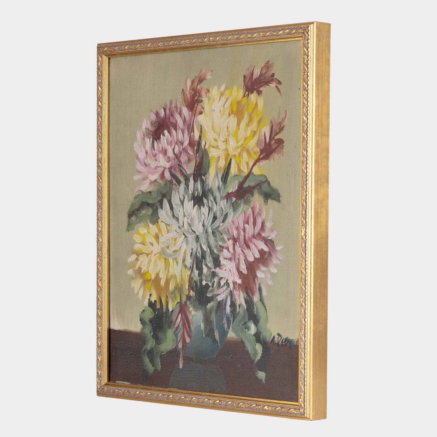 Vintage Chrysanthemum Painting