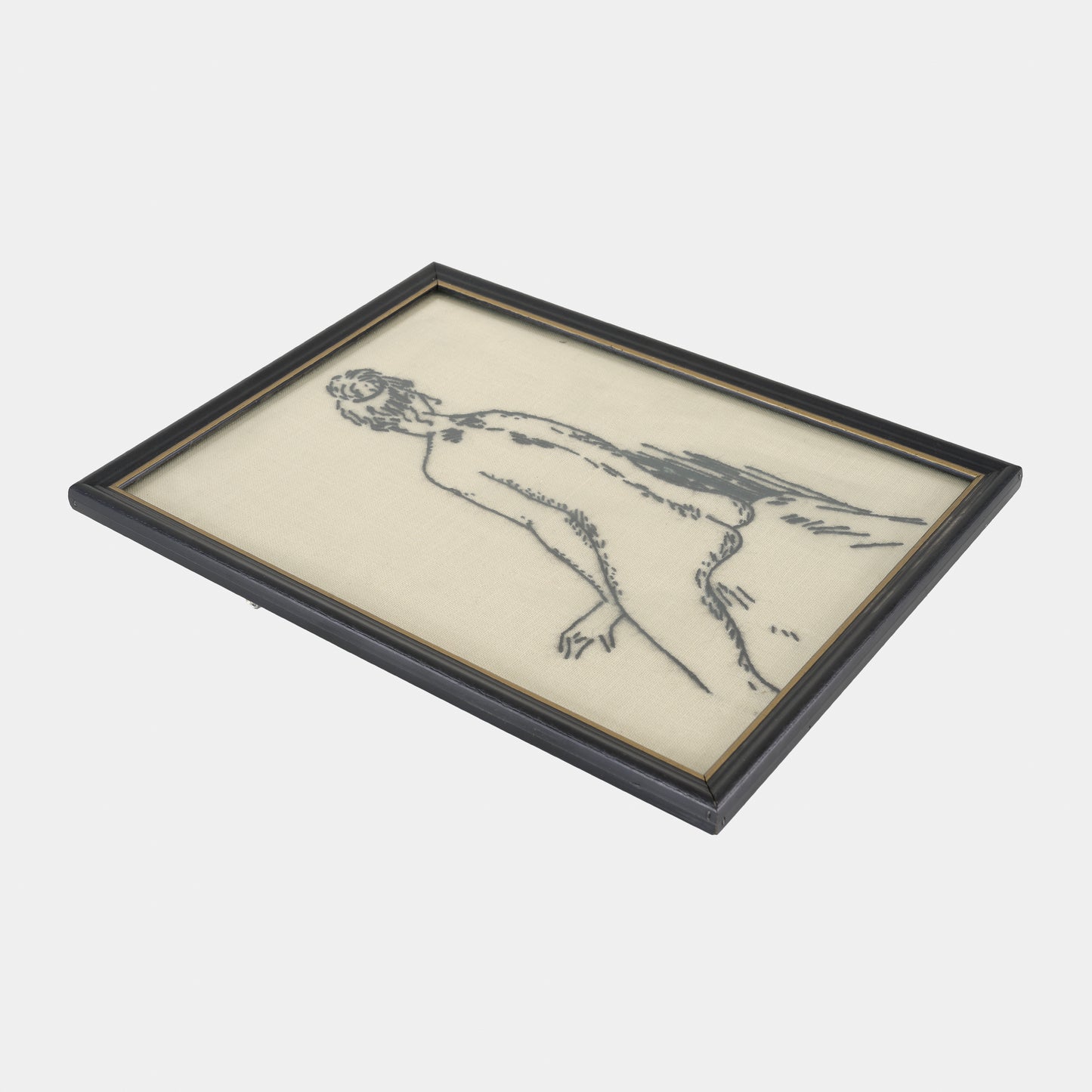 Vintage Embroidery of Nude
