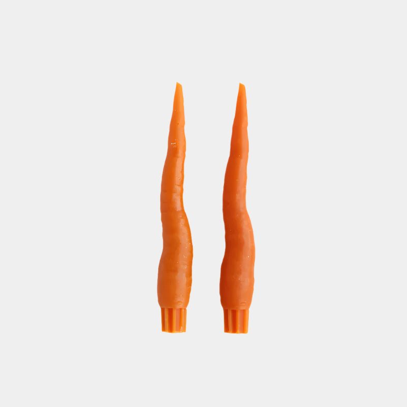 Carrot Taper Candles