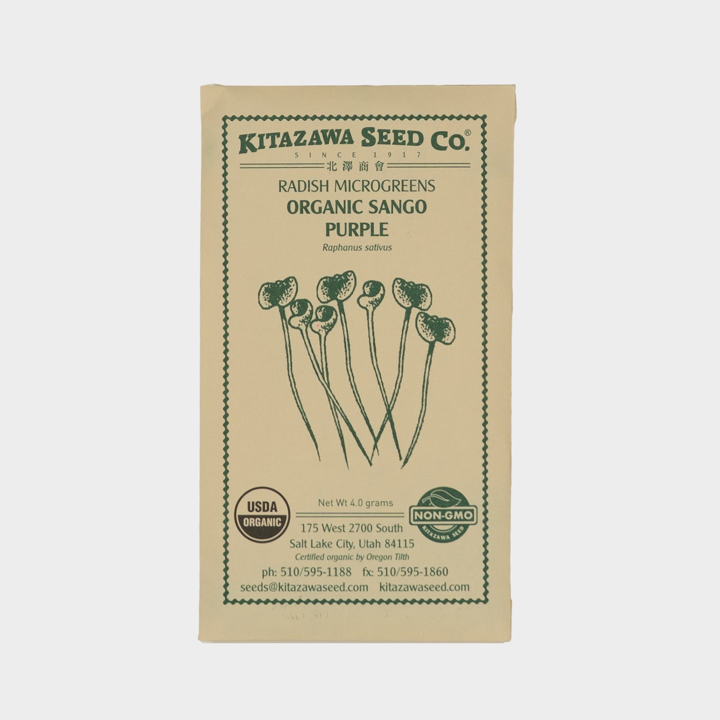 Kitazawa Radish Sango Purple Microgreen Seeds