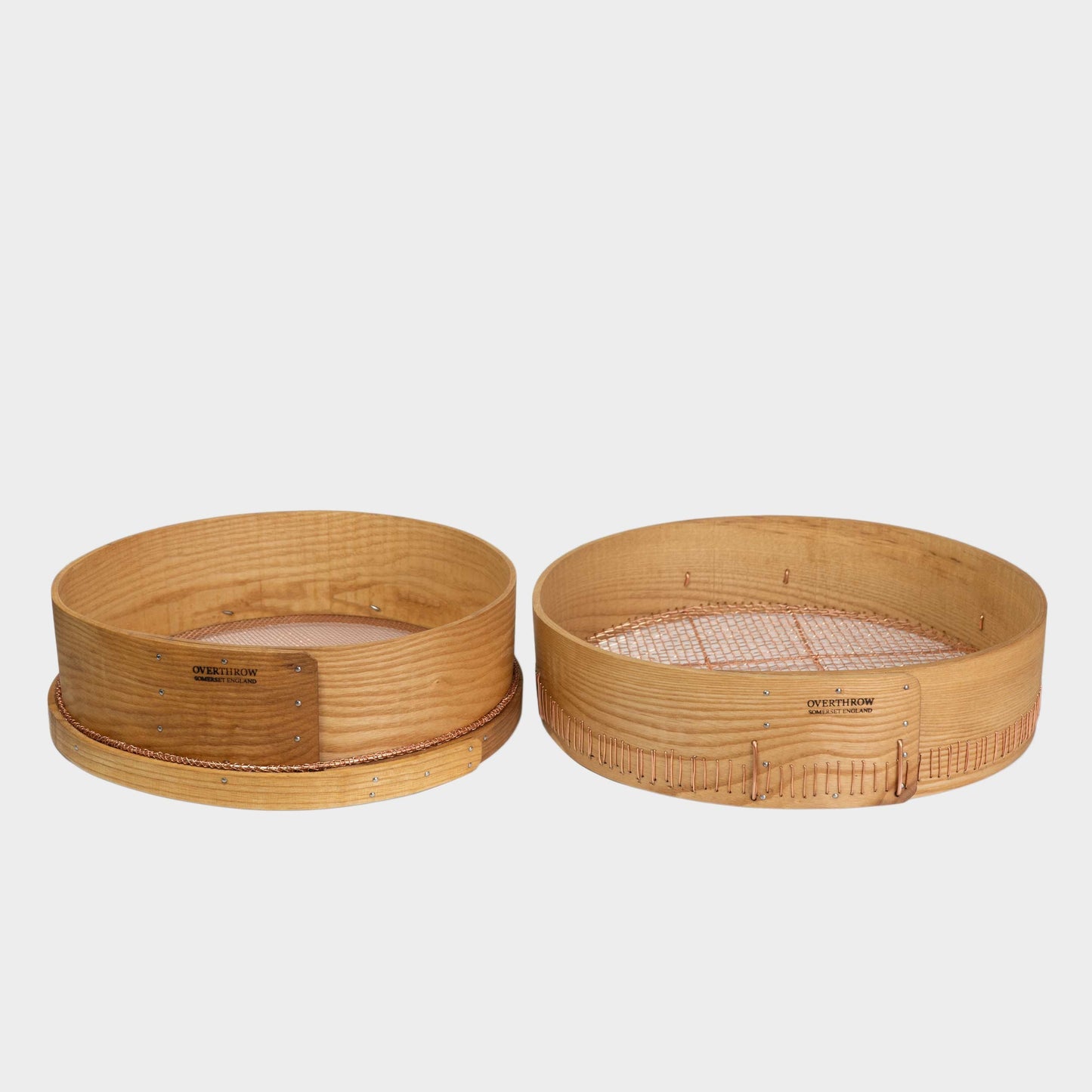 Handmade Bent Ash and Copper English Garden Riddle and Sieve