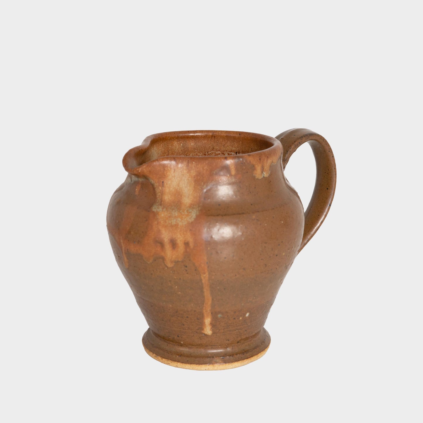 Vintage Glazed Stoneware Pitcher