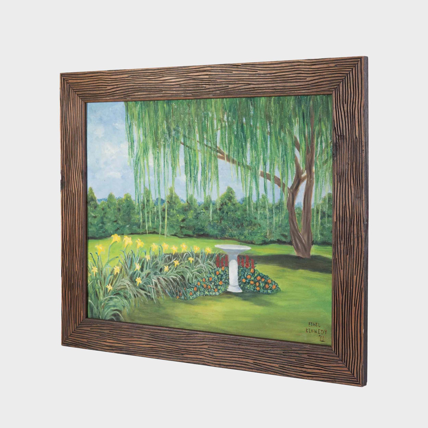 Vintage "Rock Hill" Garden Painting, South Carolina