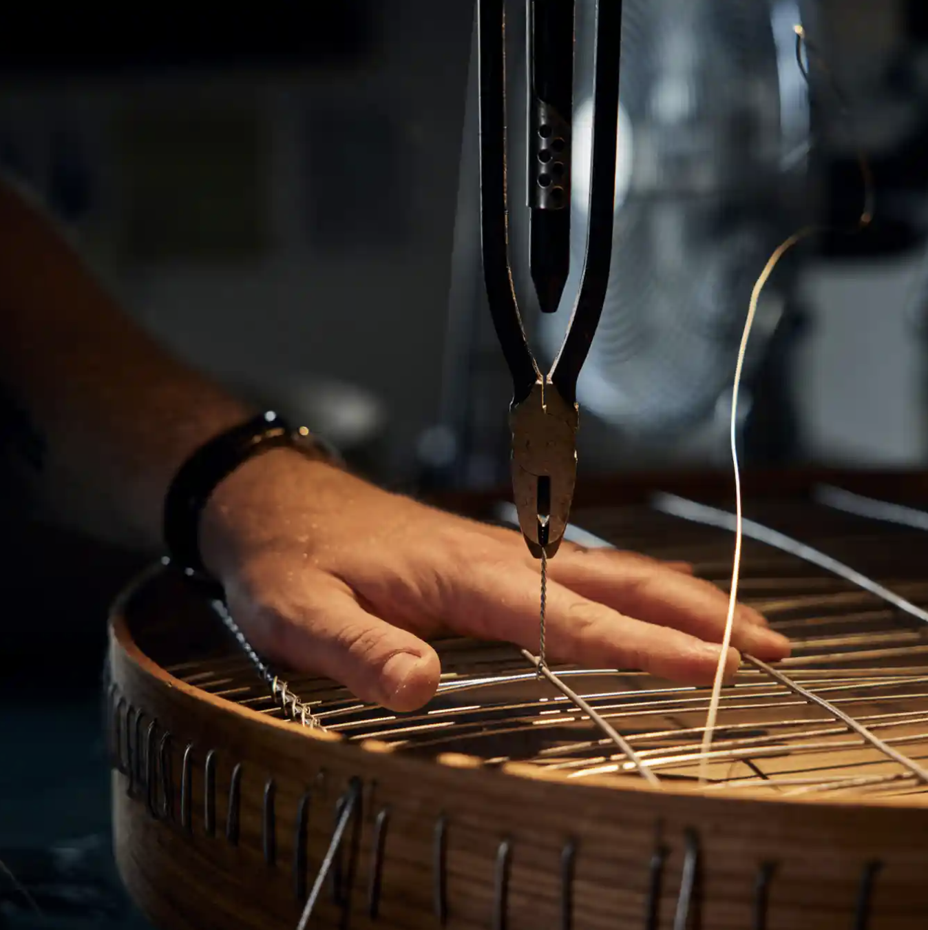 Handmade Bent Ash and Copper English Garden Riddle and Sieve