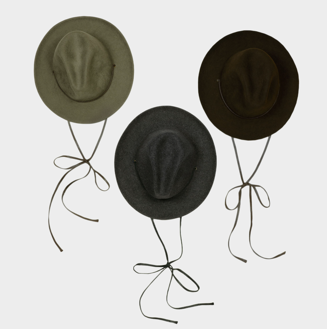 Felted Wool Hat in Walnut