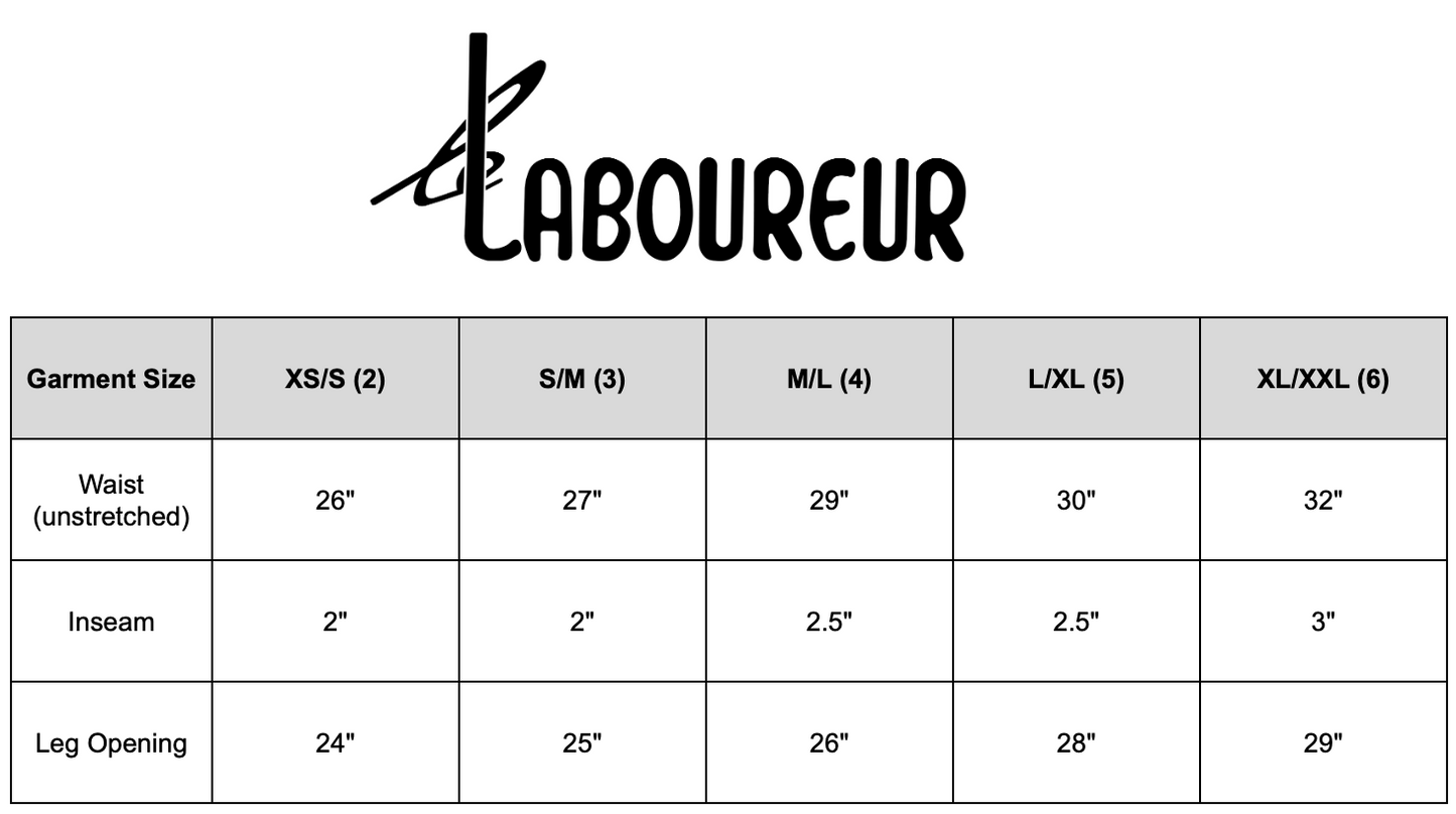 Le Laboureur French Cotton Easy Short in Black