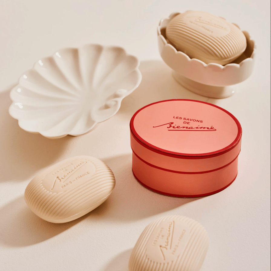 Bienaime Handmade Ceramic Shell Soap Dish