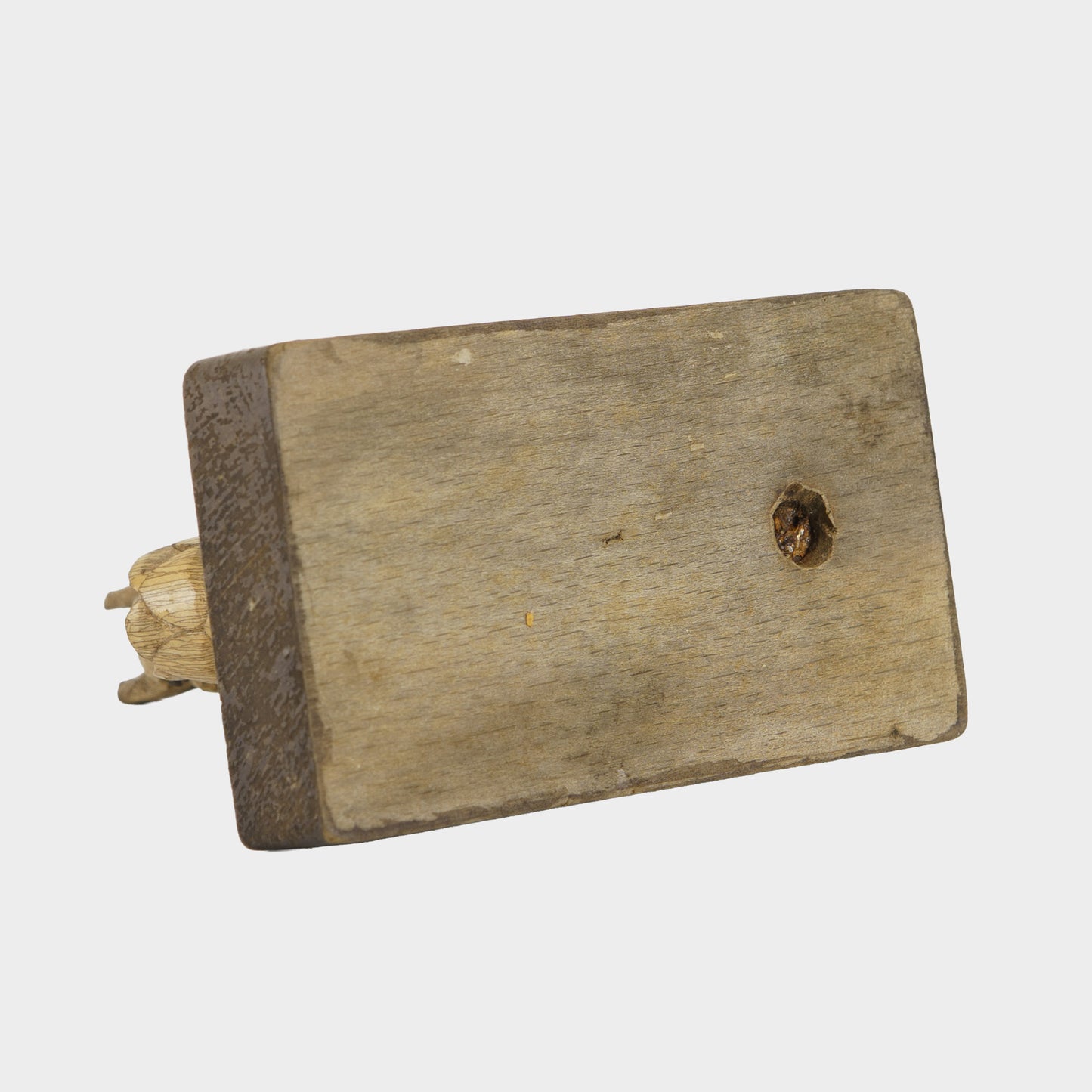 Vintage Carved Squirrel with Pinecone Vessel