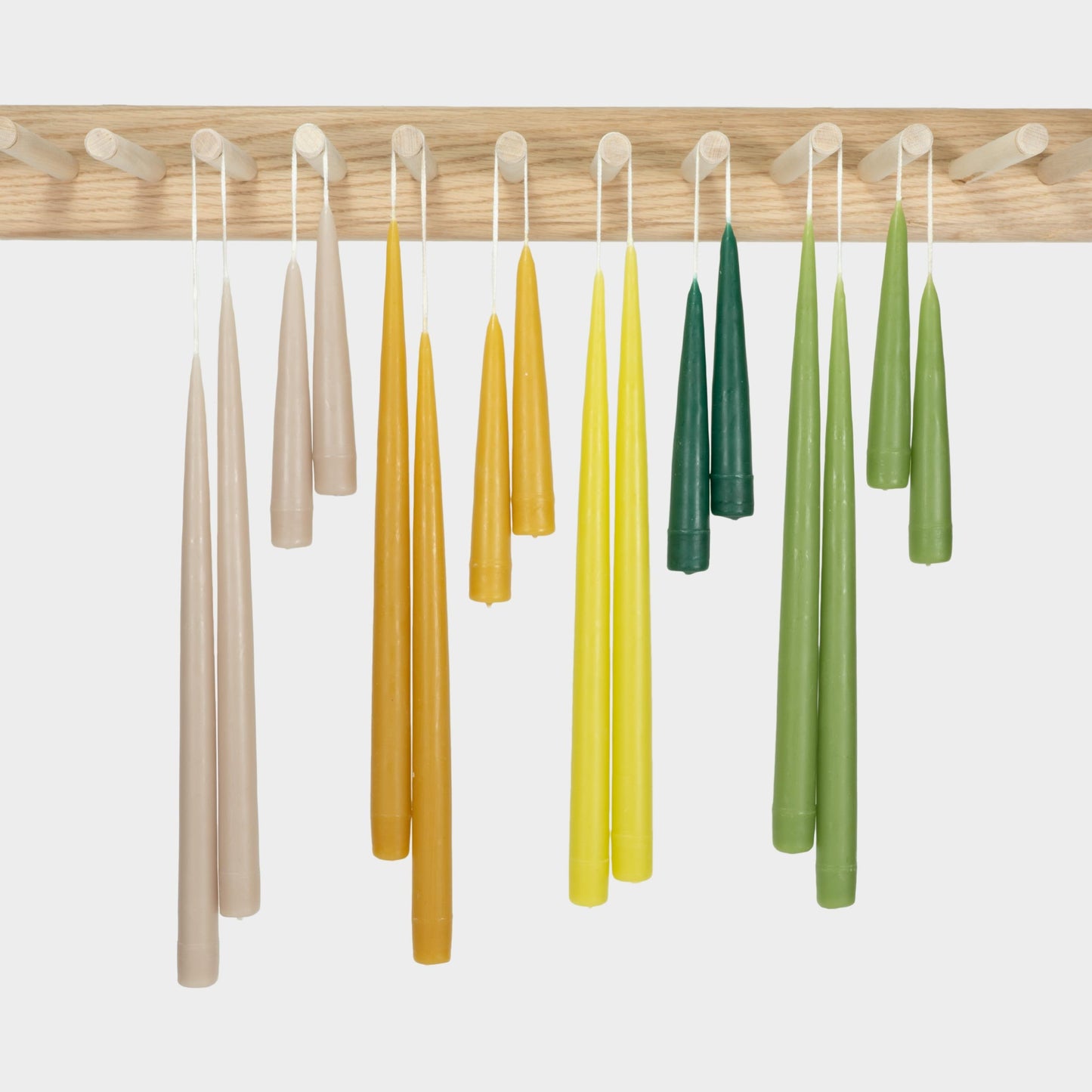 Hand Dipped Taper Candles in Prairie Palette