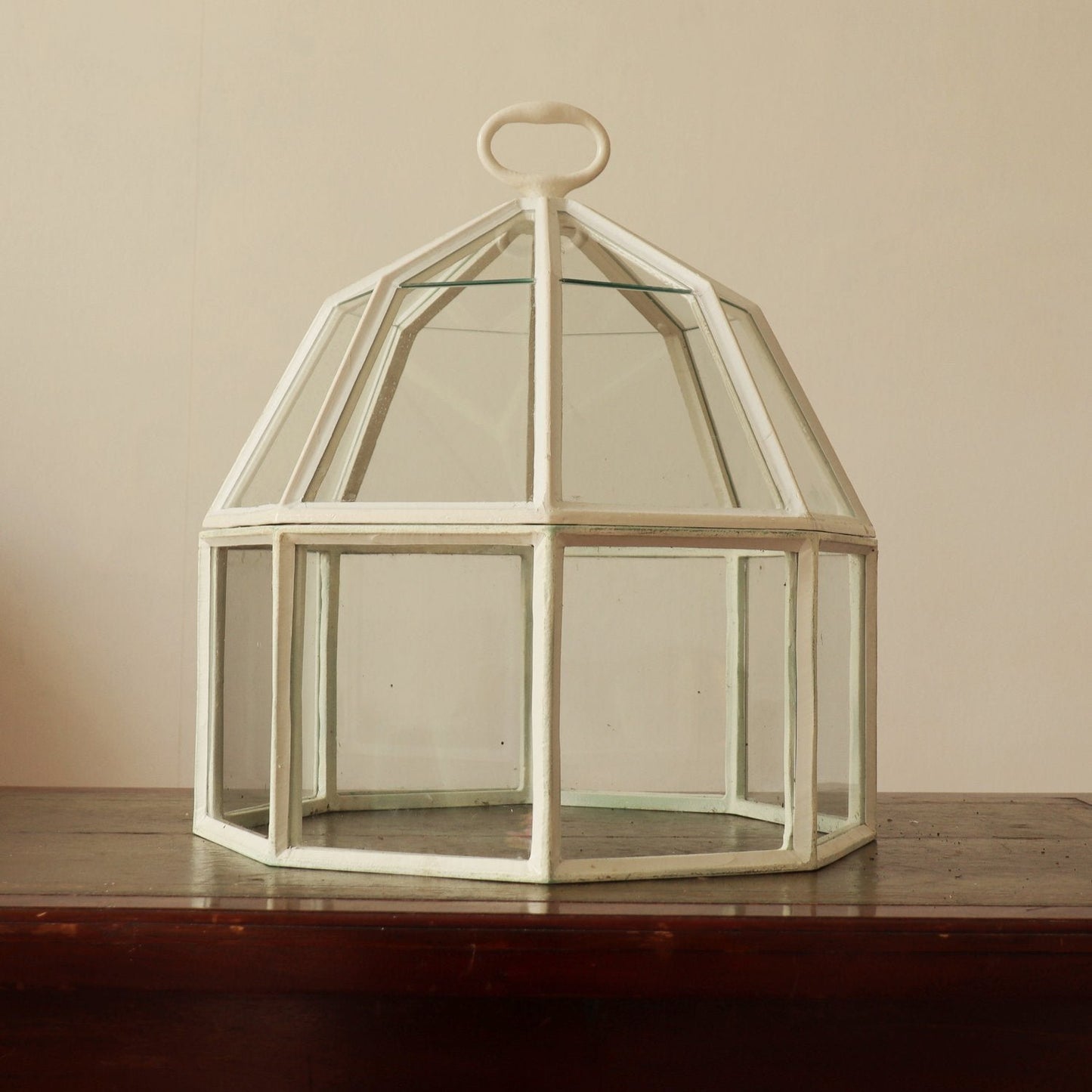 English Cast Iron Victorian Octagonal Cloche