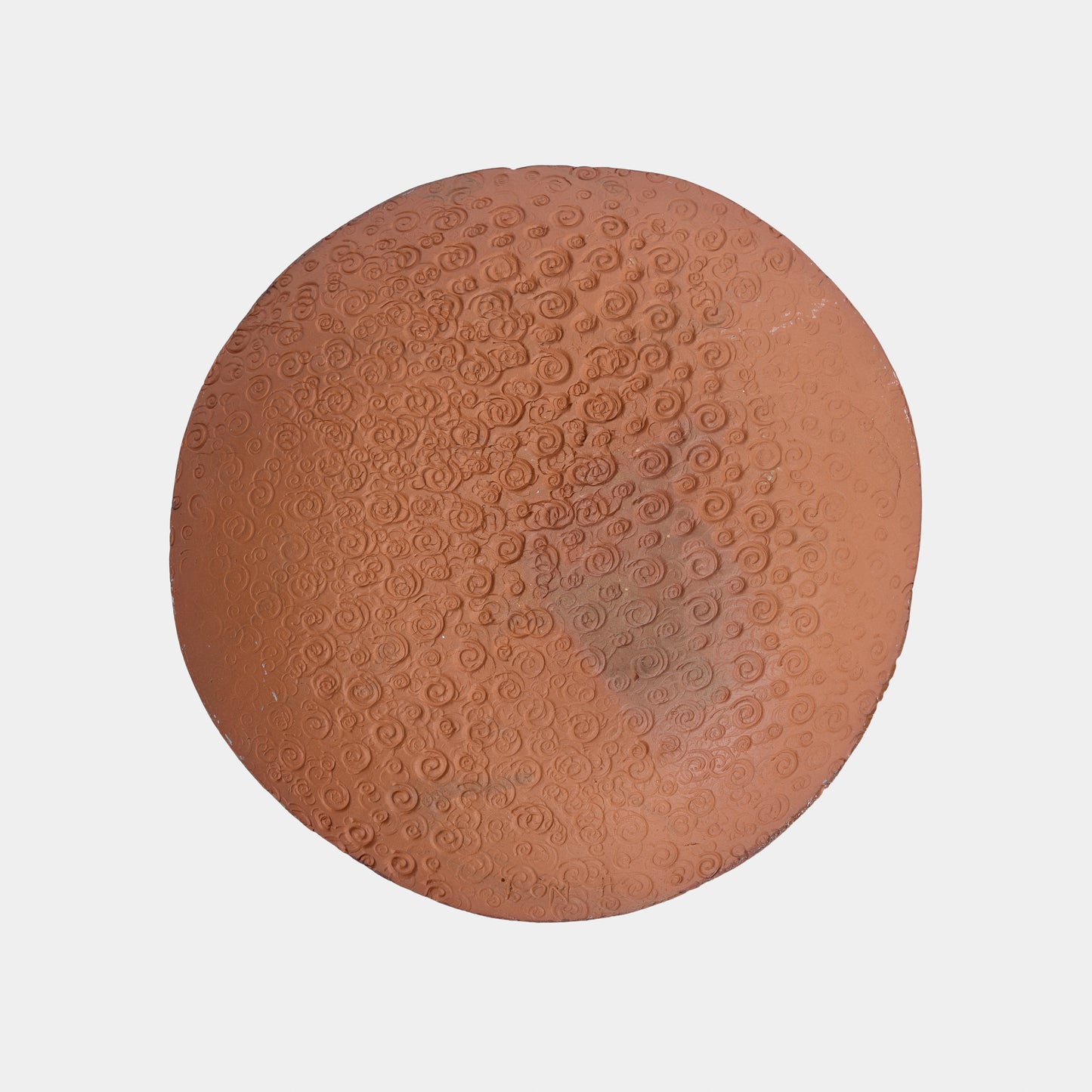 Vintage Incised Geometric Redware Plates