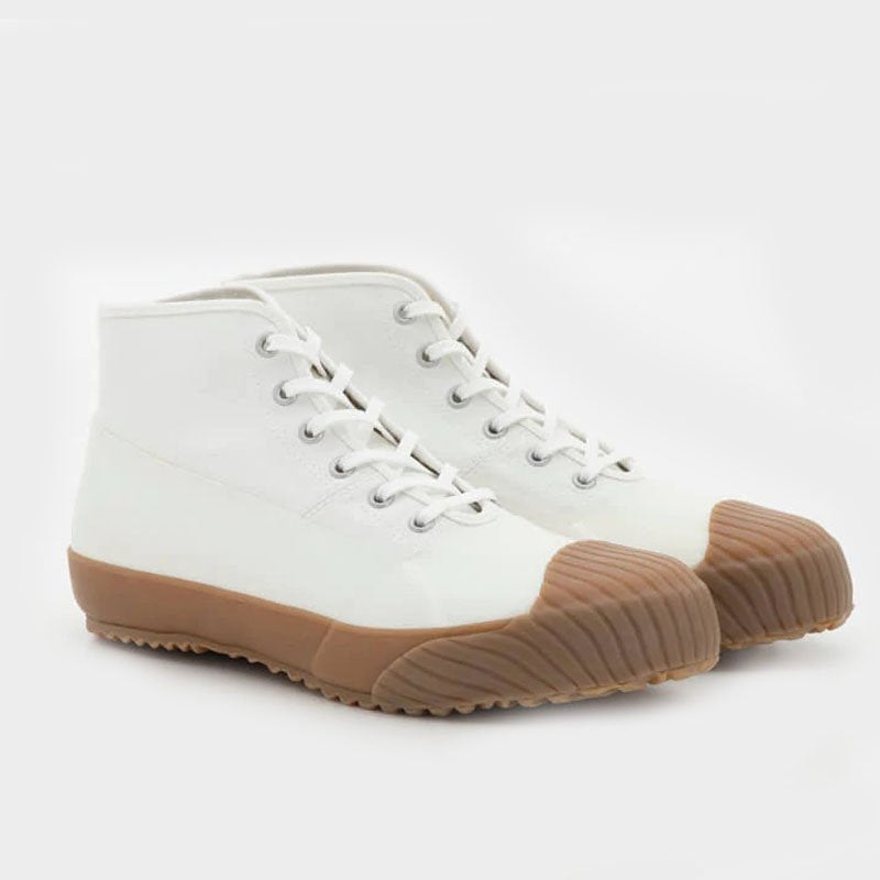 Japanese All Weather High Top in White/Gum – Gardenheir