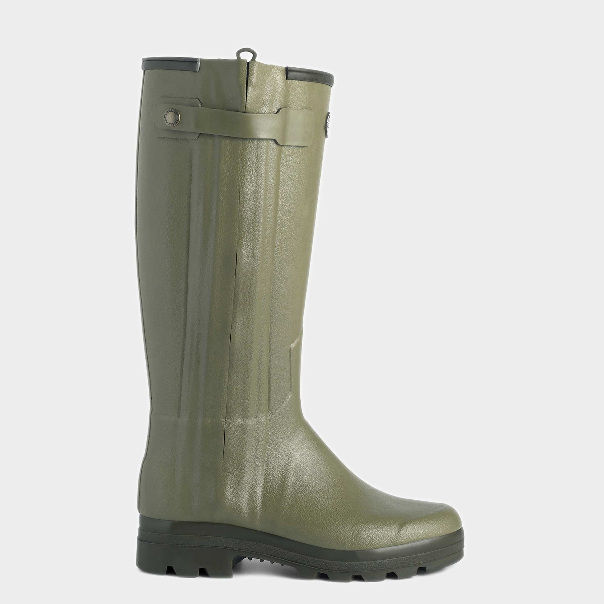 Le Chameau WOMEN'S CHASSEUR LEATHER LINED BOOT in Vert Vierzon