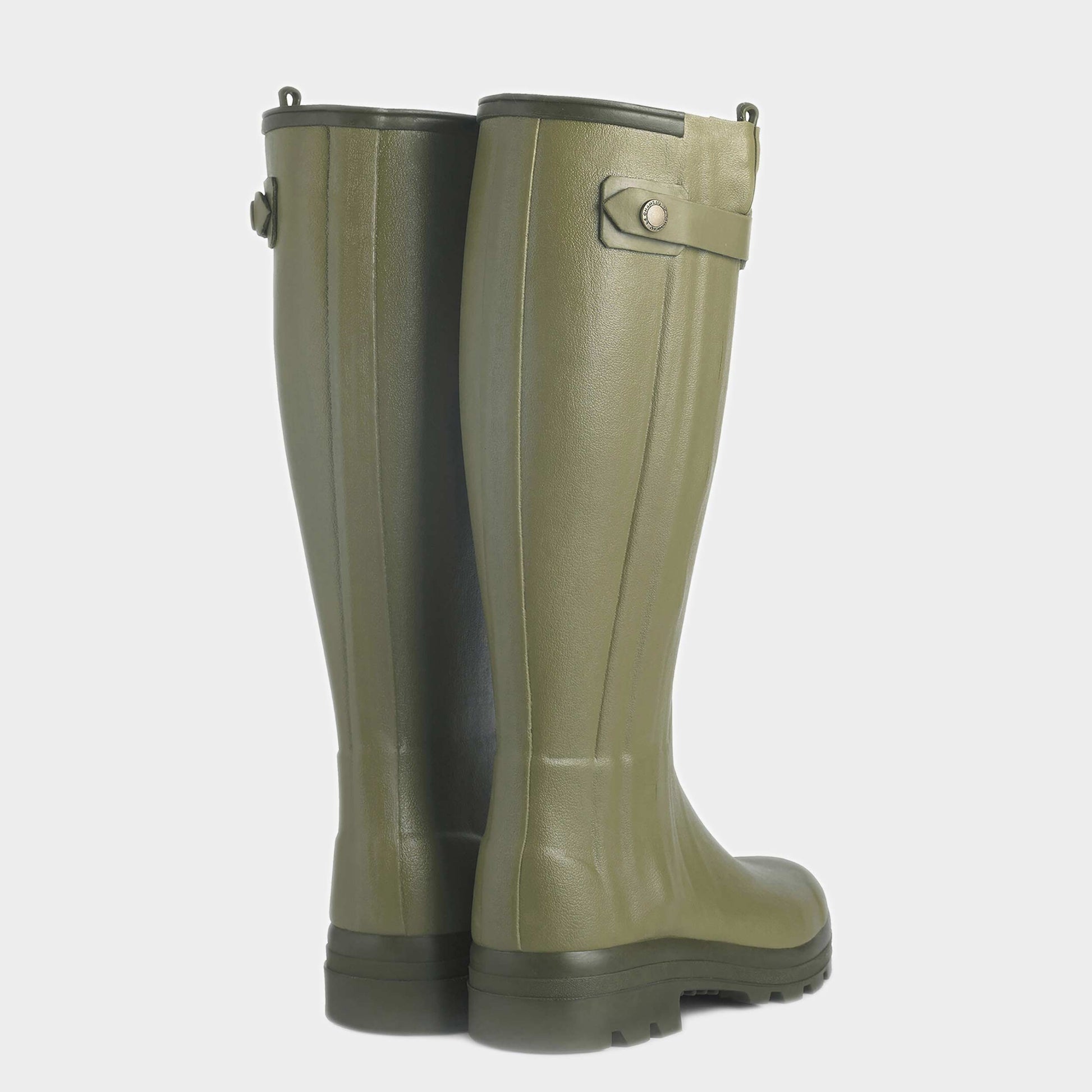 Le Chameau WOMEN'S CHASSEUR LEATHER LINED BOOT in Vert Vierzon