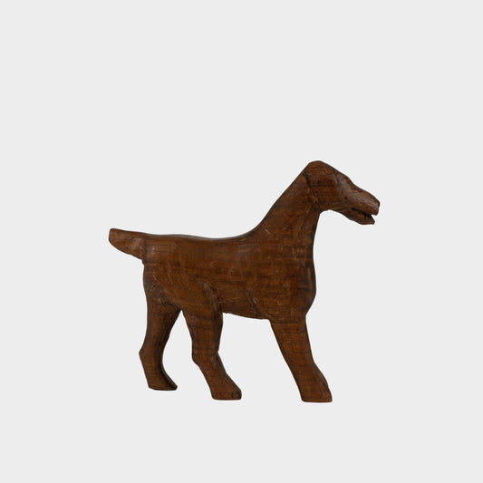 Vintage Carved Wooden Dog, New York, 20th C.