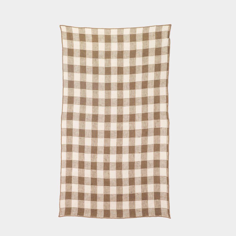 French Linen Kitchen Towel in Gingham