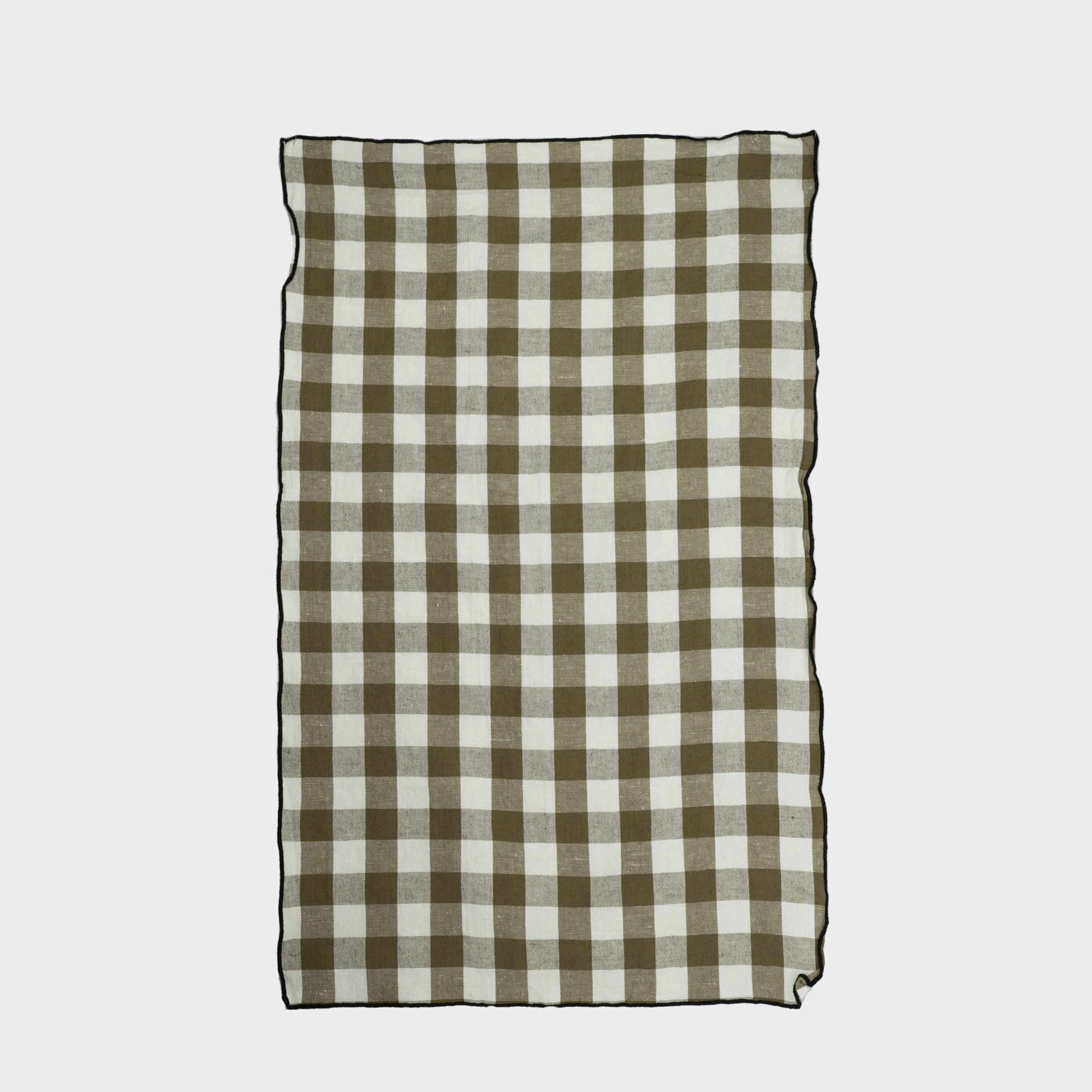 French Linen and Cotton Kitchen Towel in Gingham