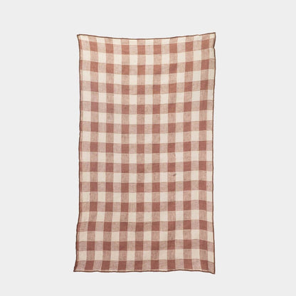 French Linen Kitchen Towel in Gingham