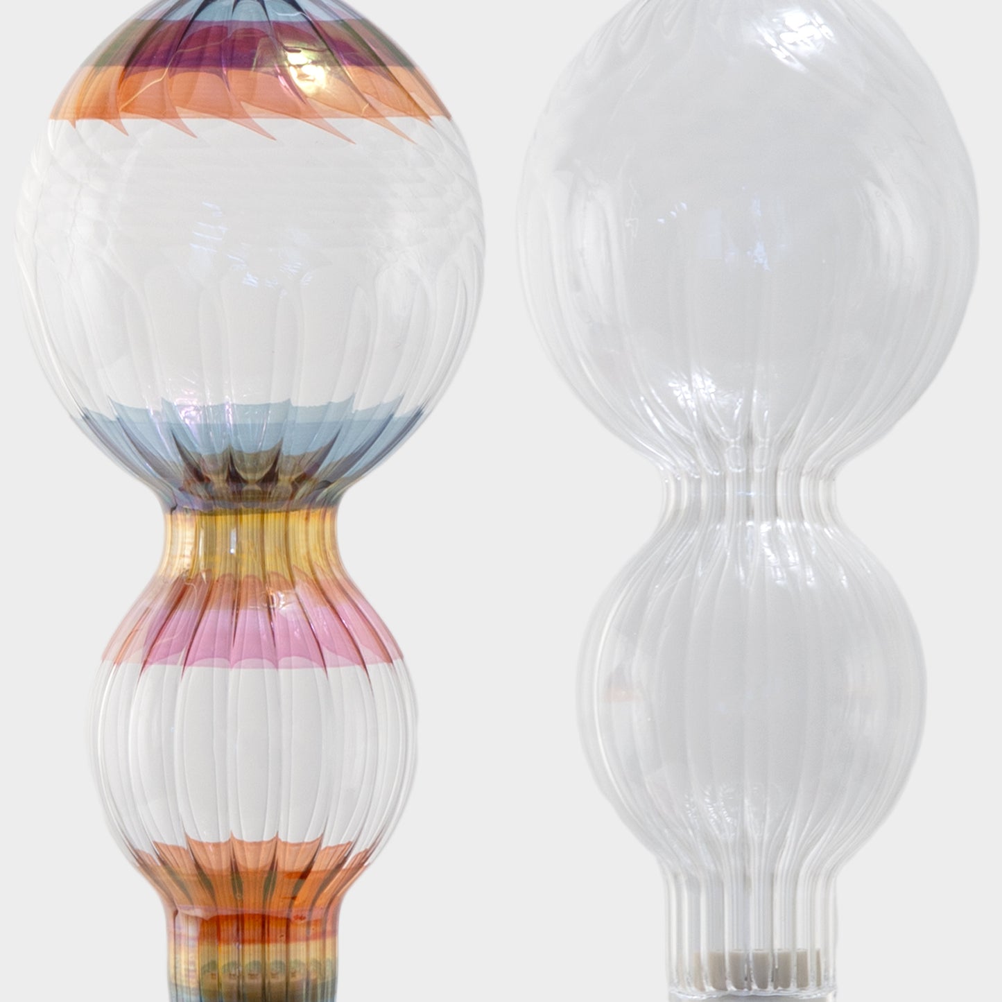 Blown Glass Hummingbird Feeder