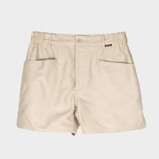 Le Laboureur French Moleskin Work Short in Ecru