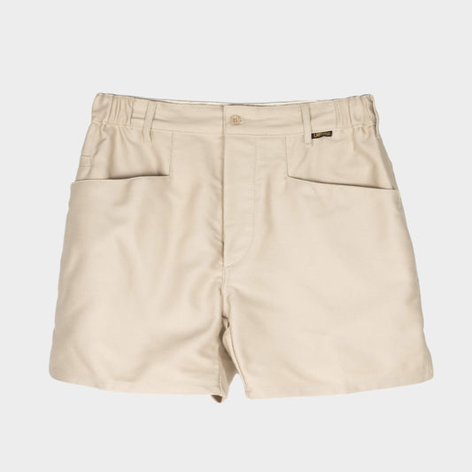 Le Laboureur French Moleskin Work Short in Ecru