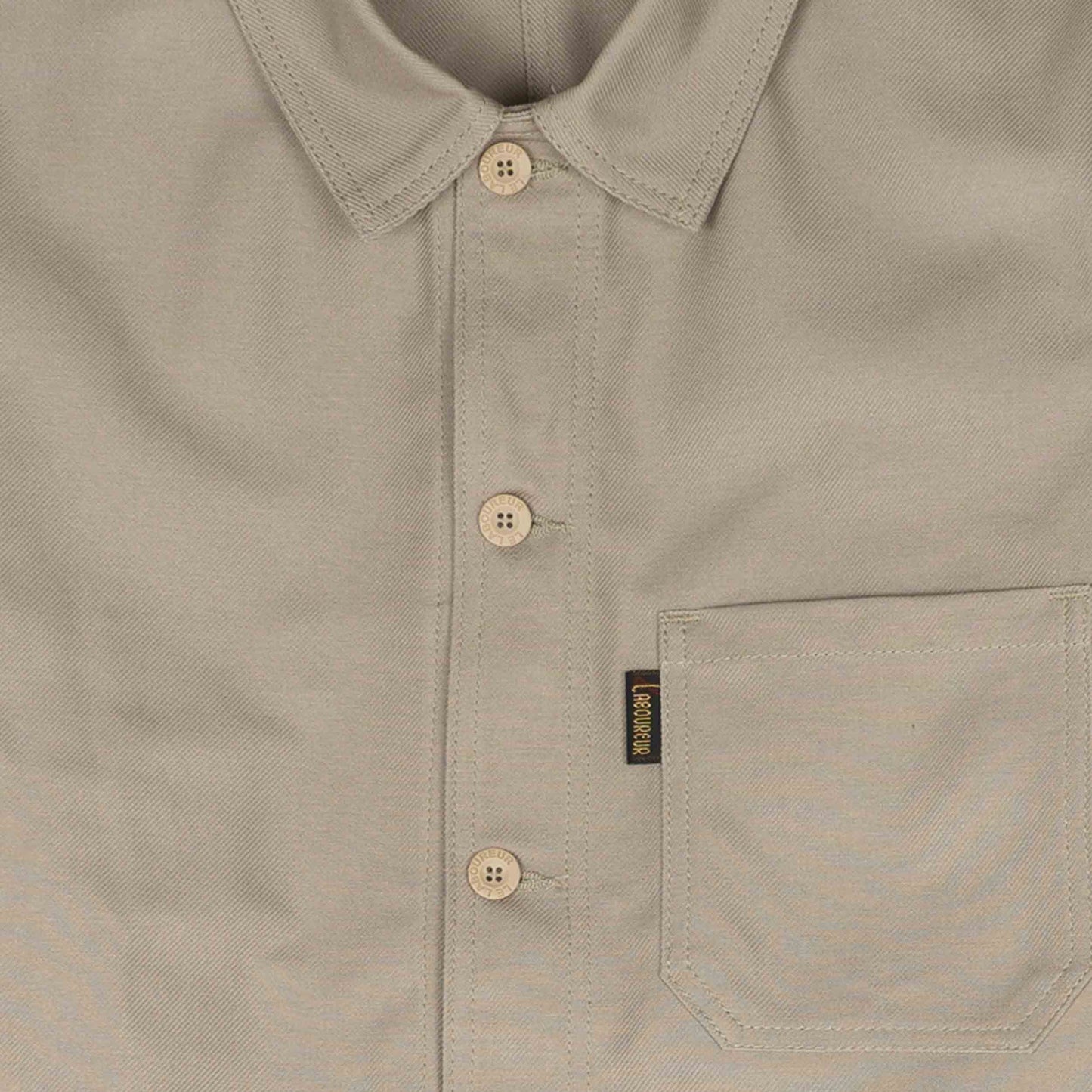 Le Laboureur French Cotton Work Jacket in Beige