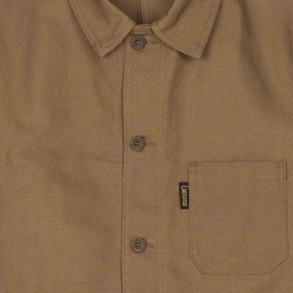 Le Laboureur French Linen Work Jacket in Hazelnut