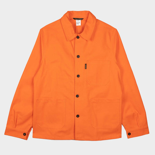 Le Laboureur French Cotton Work Jacket in Safety Orange