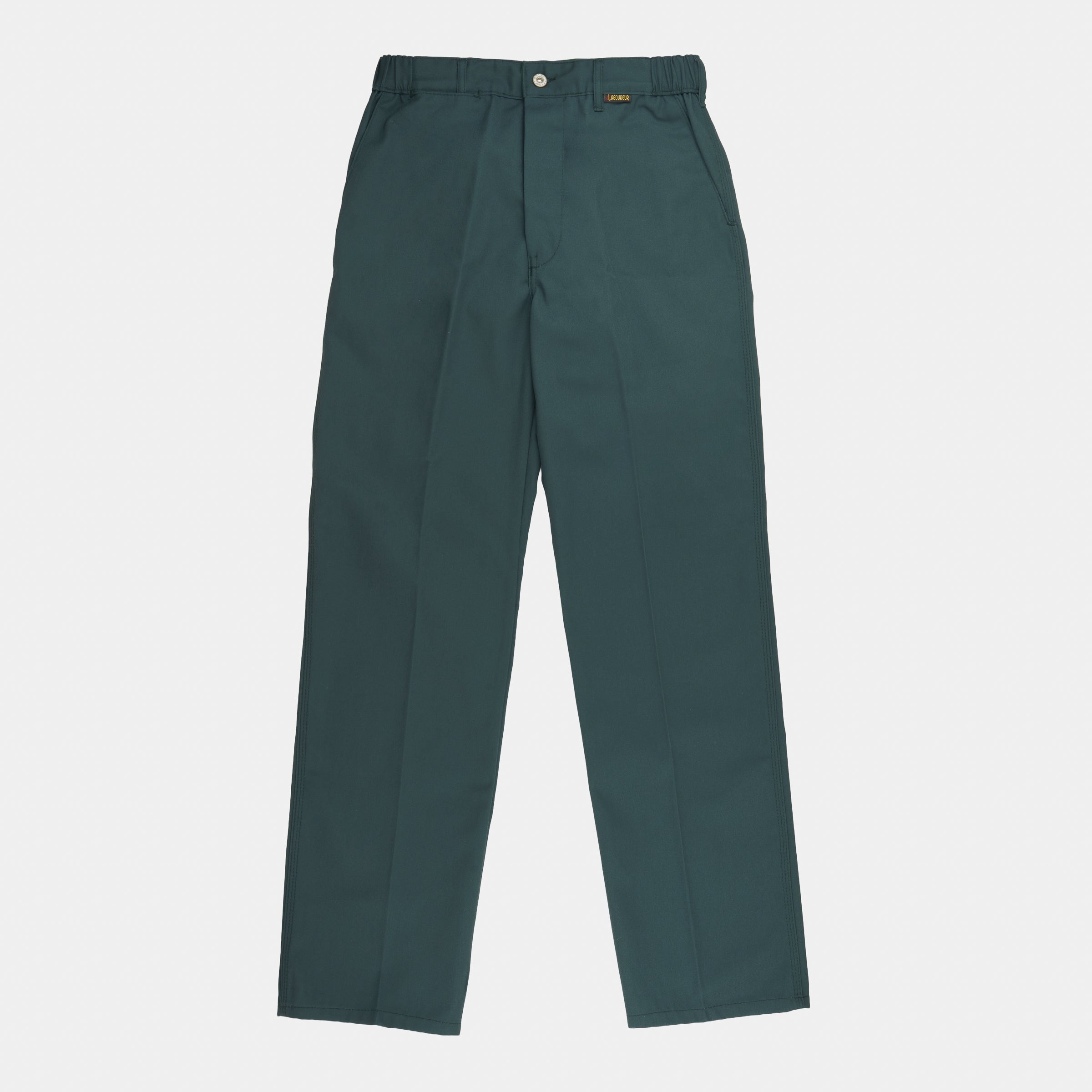 Le Laboureur French Cotton Blend Work Pant in French Green