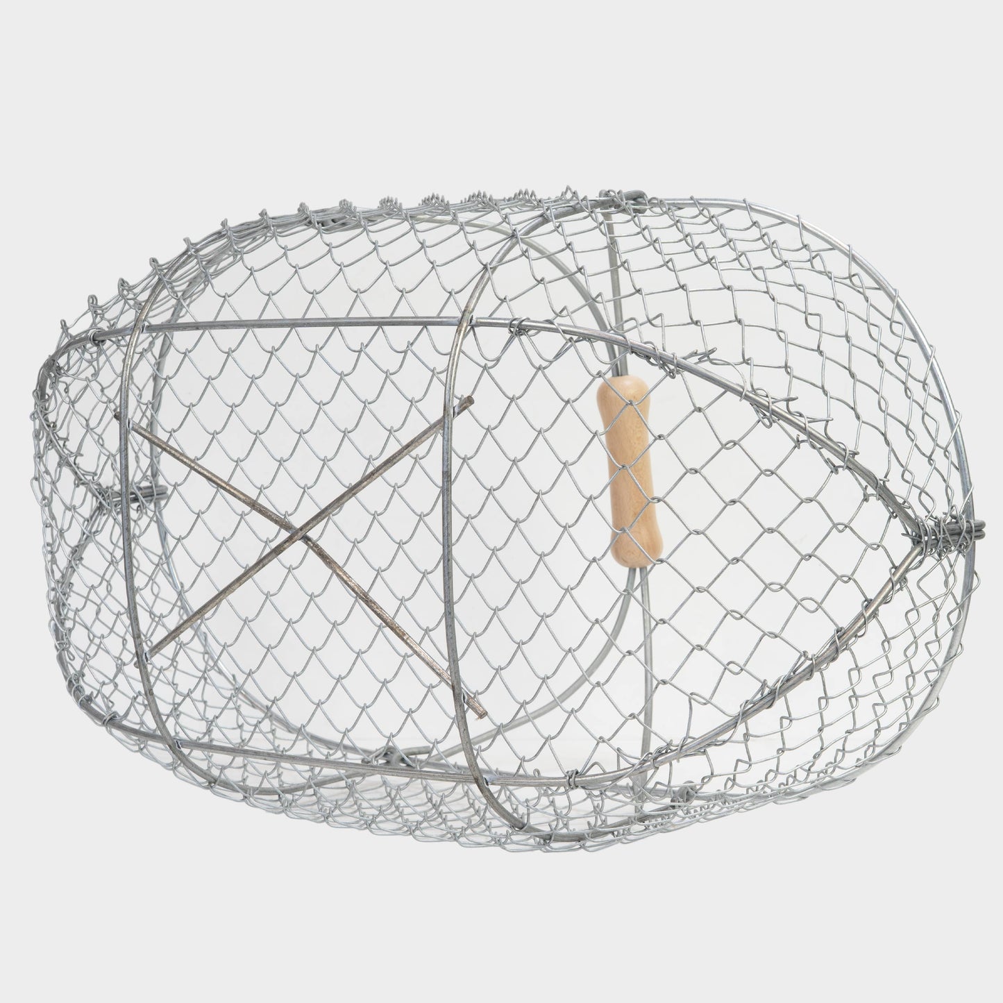 Traditional French Galvanized Harvest Basket