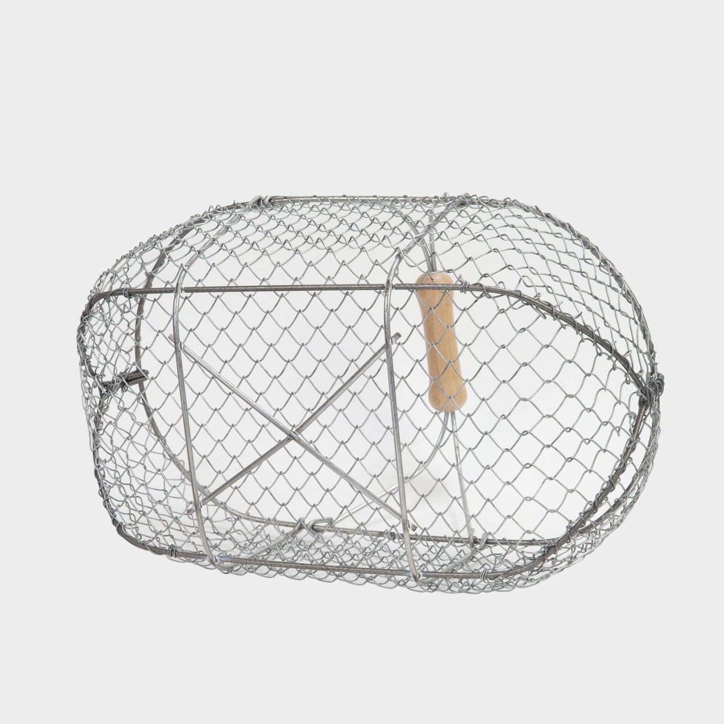 Traditional French Galvanized Harvest Basket