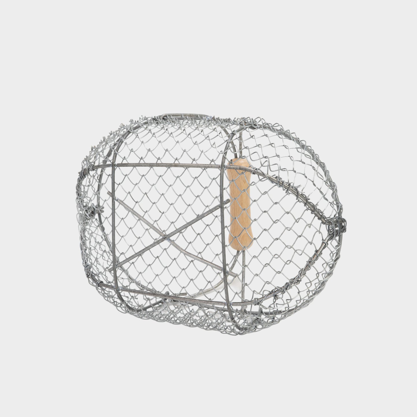 Traditional French Galvanized Harvest Basket