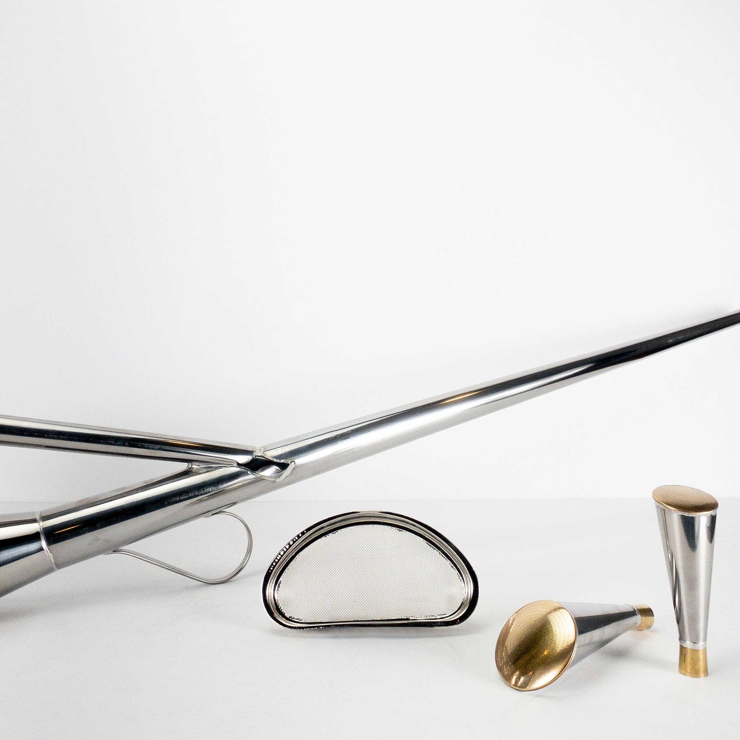 LONG-NECKED STAINLESS STEEL WATERING CAN NO. 6 BY NEGISHI INDUSTRY CO.