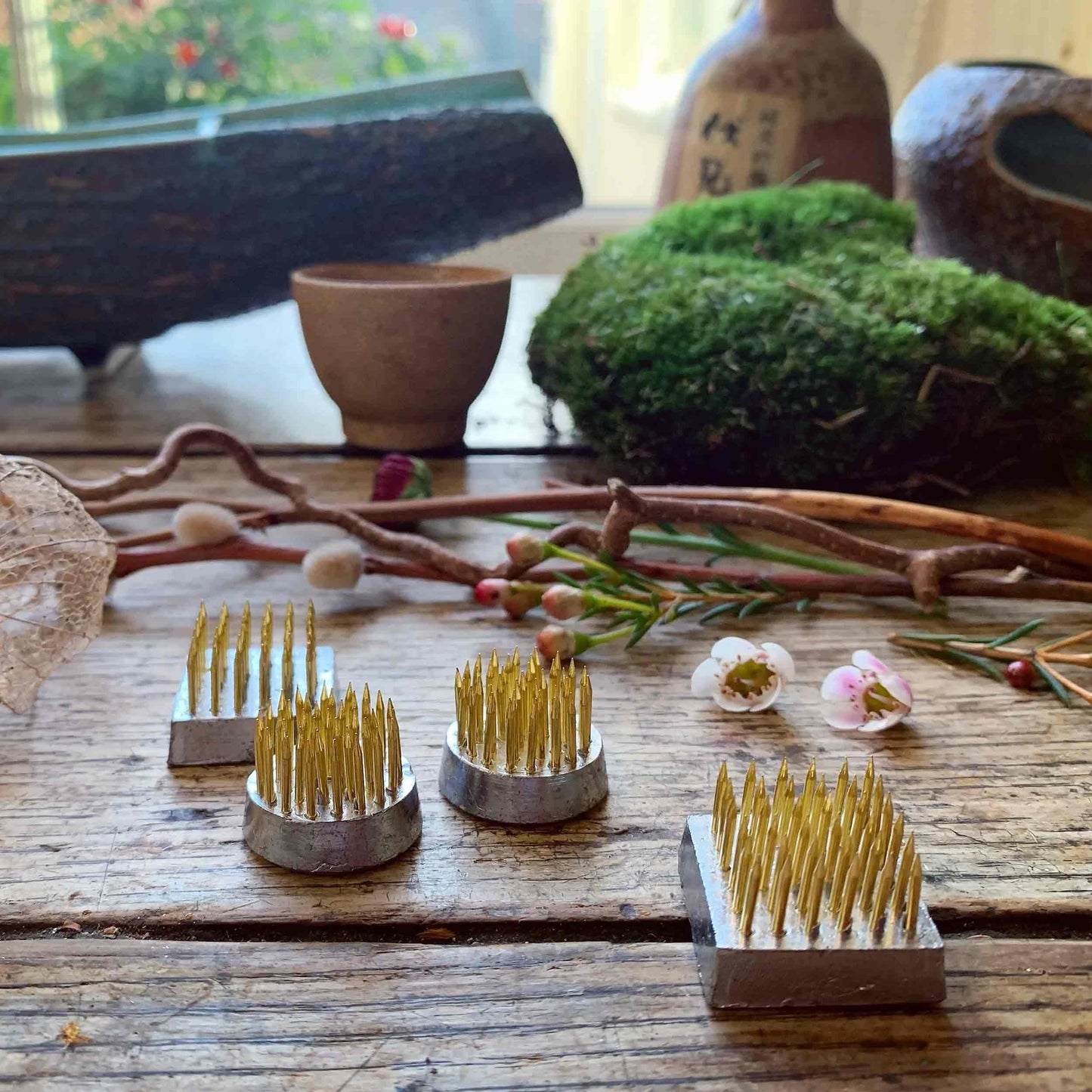 Japanese Mini Kenzan Flower Frog Set