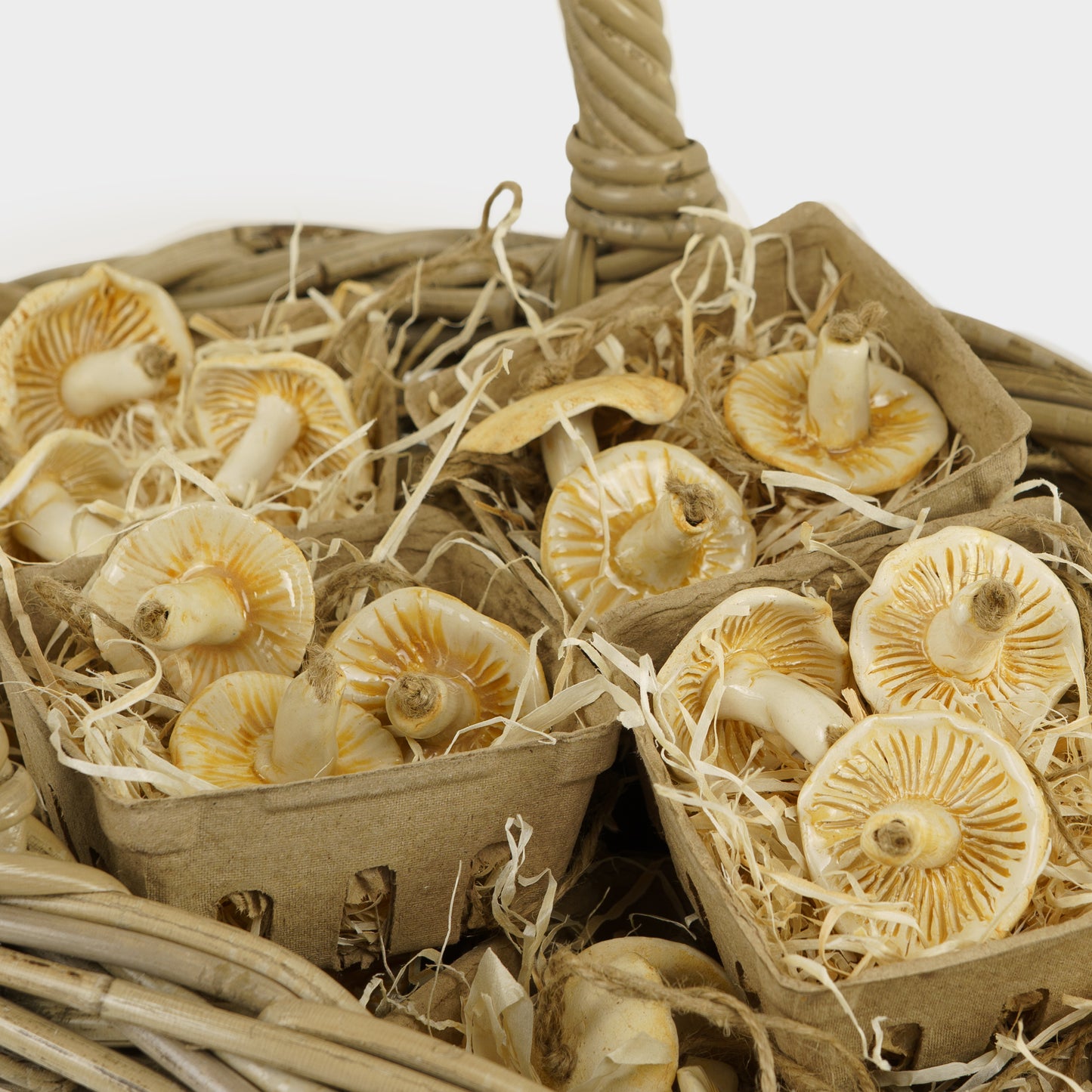 Ceramic Mushroom Ornament Set