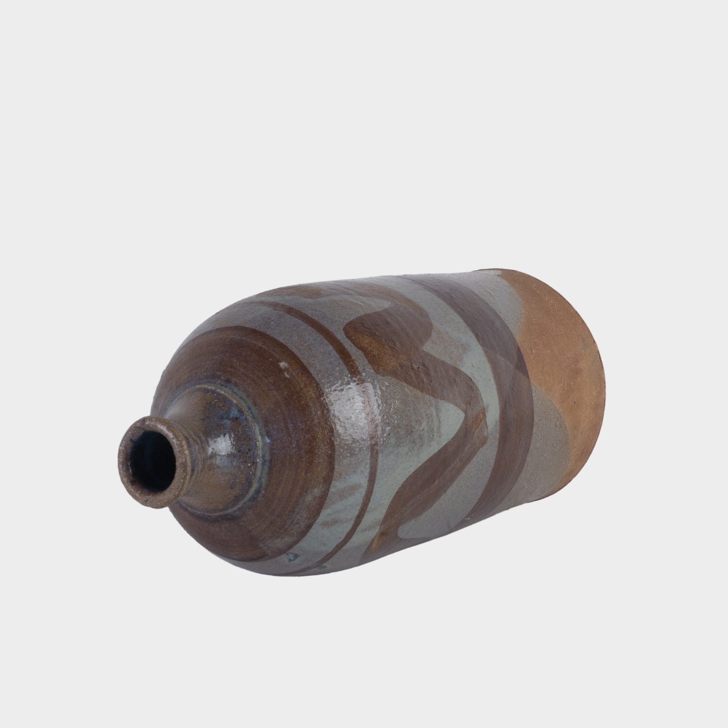 Vintage Patterned Ceramic Vase, 1970s