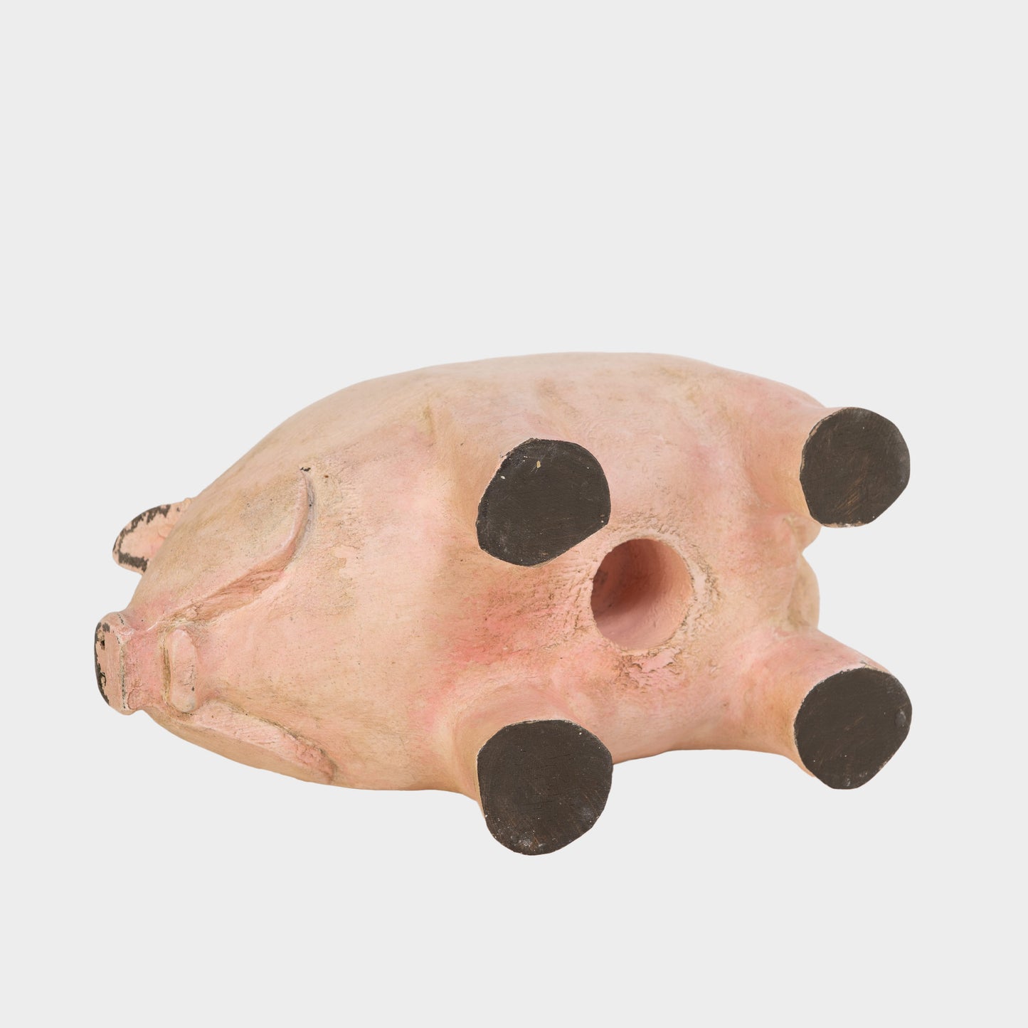 Vintage Carved Wood Pig
