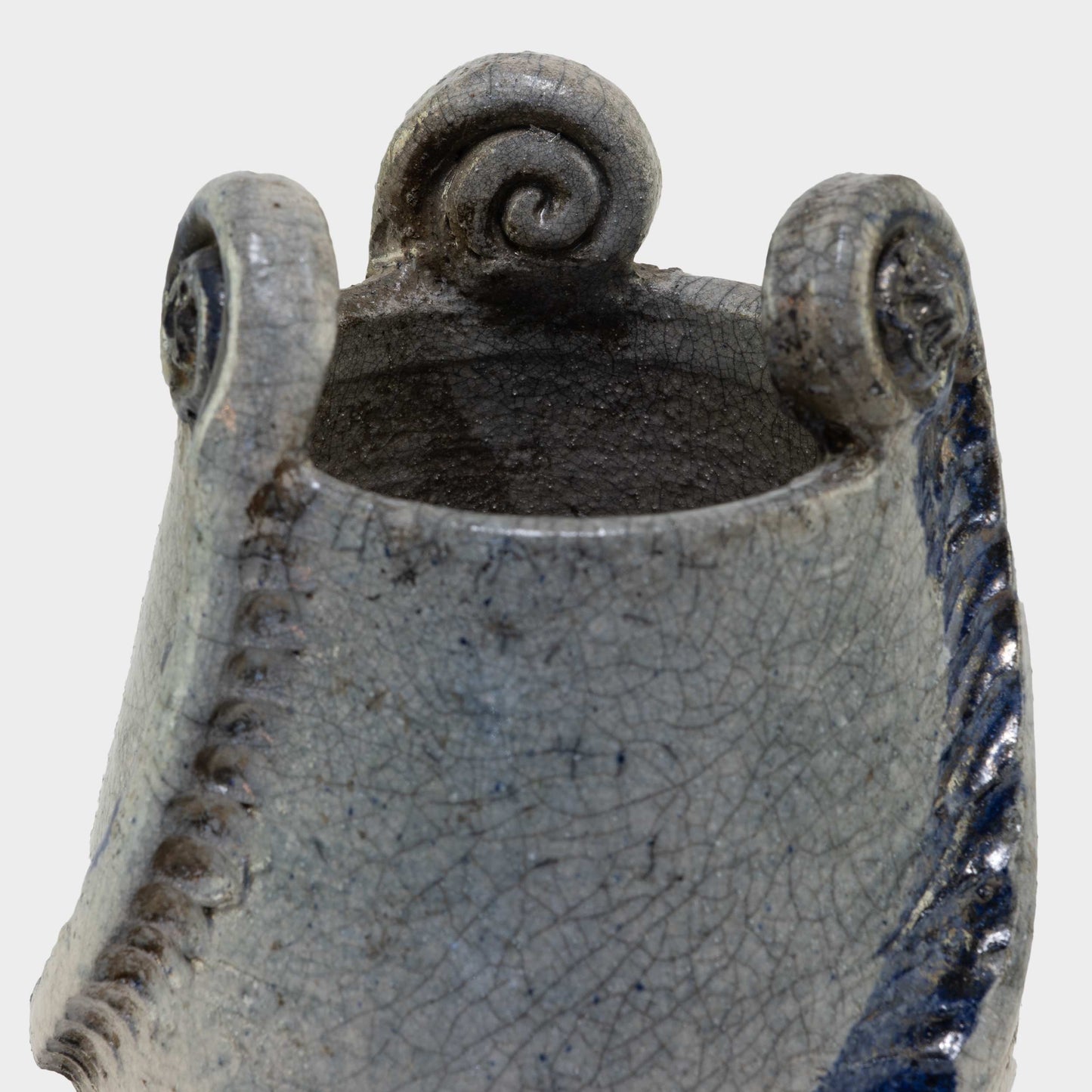 Vintage Ceramic Swirled Vase