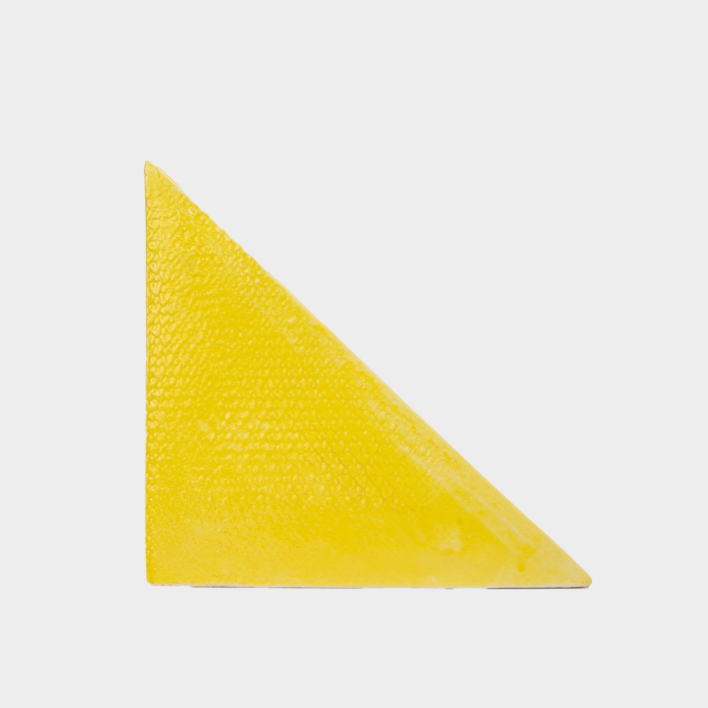 Vintage Yellow Glazed Triangle Vase, Japan