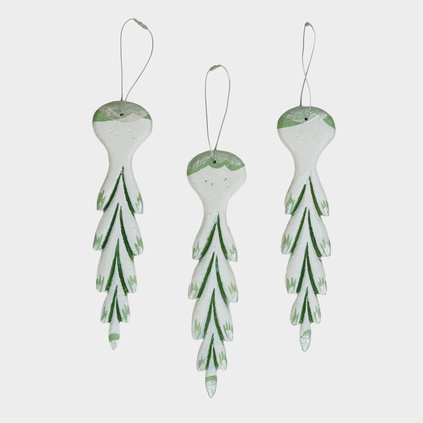 Handmade Icicle Ornaments- Set of 3