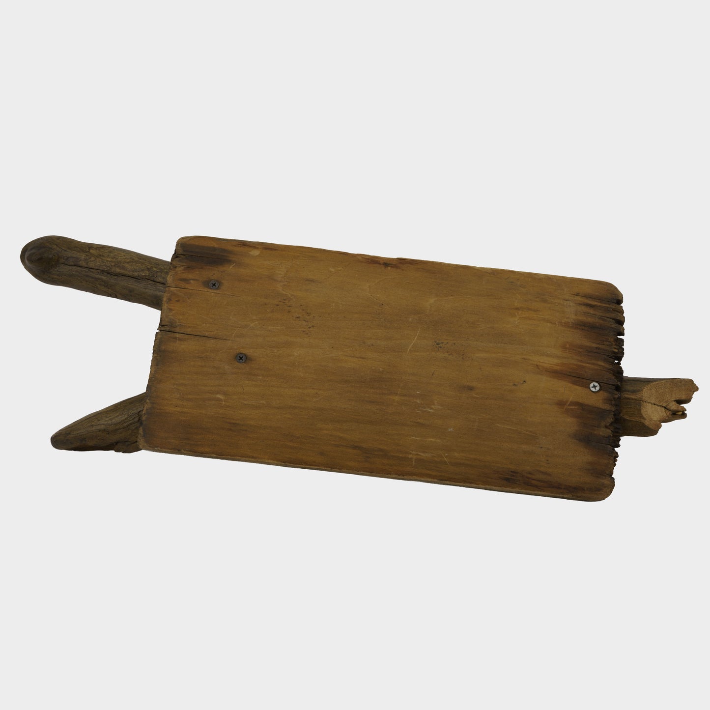 Vintage Abstract Folk Found Wood Sculpture
