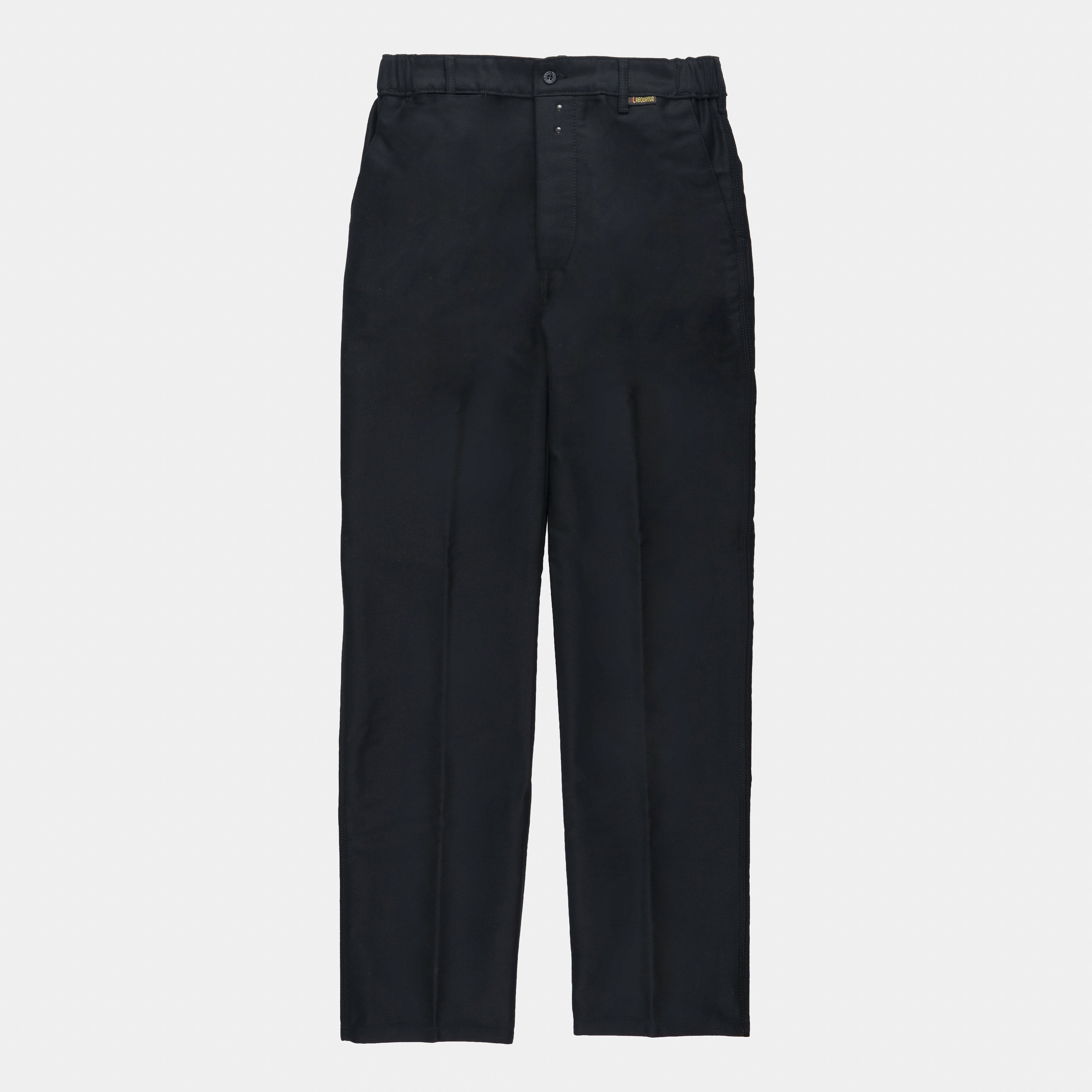 Le Laboureur French Moleskin Work Pant in Black