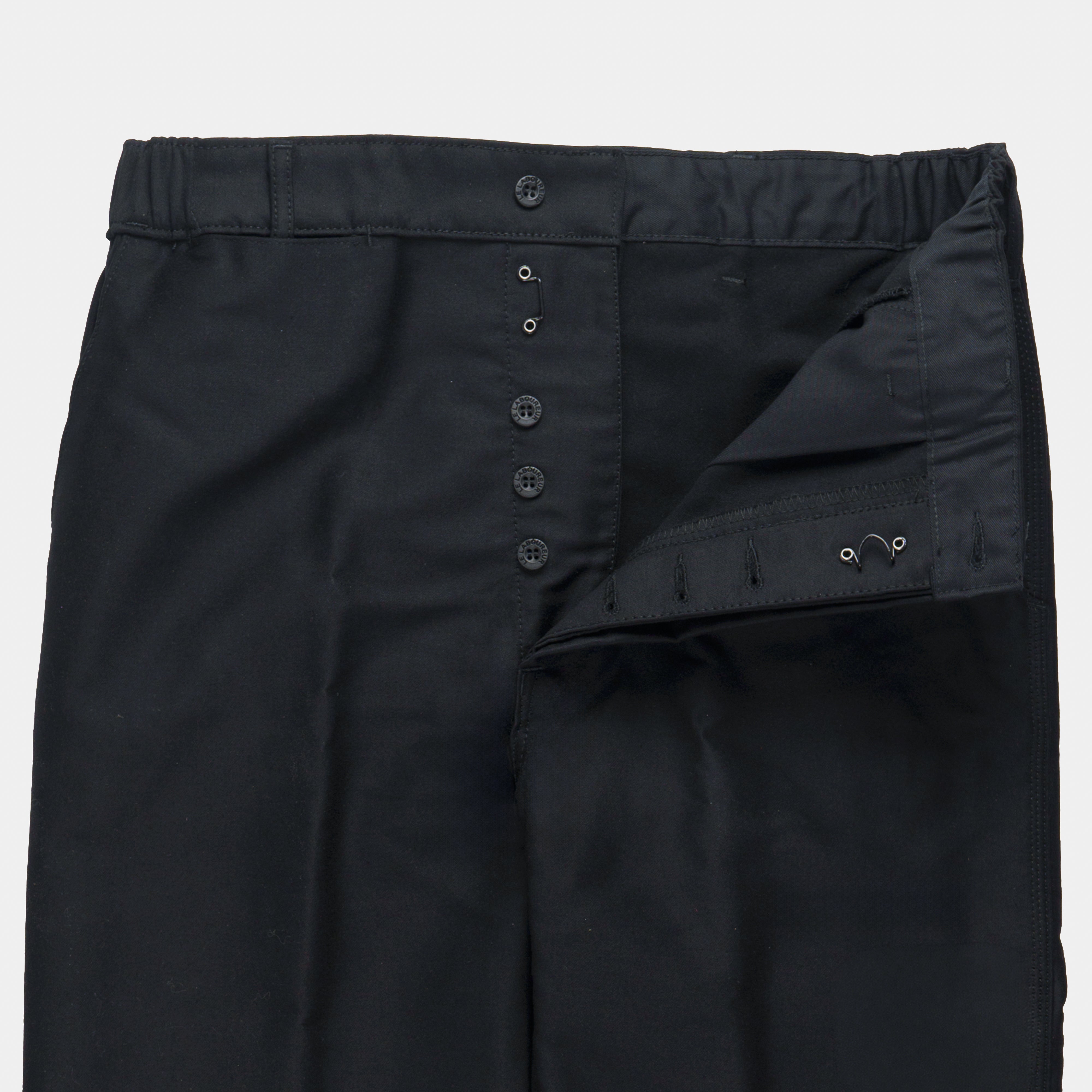 Le Laboureur French Moleskin Work Pant in Black – Gardenheir