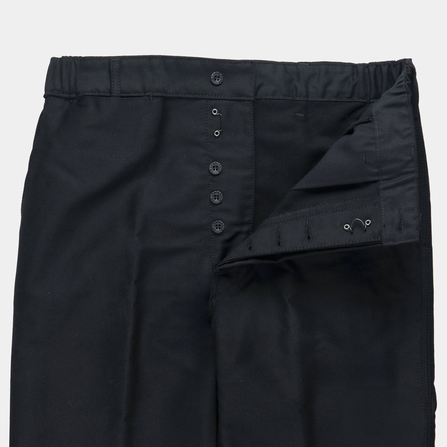Le Laboureur French Moleskin Work Pant in Black