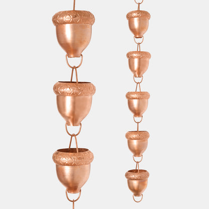 Acorn Copper Rain Chain