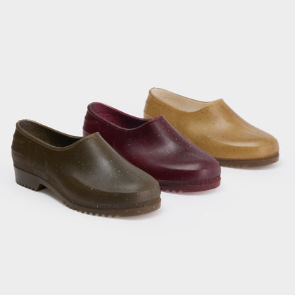 French Recycled Hemp Garden Clogs in Relish