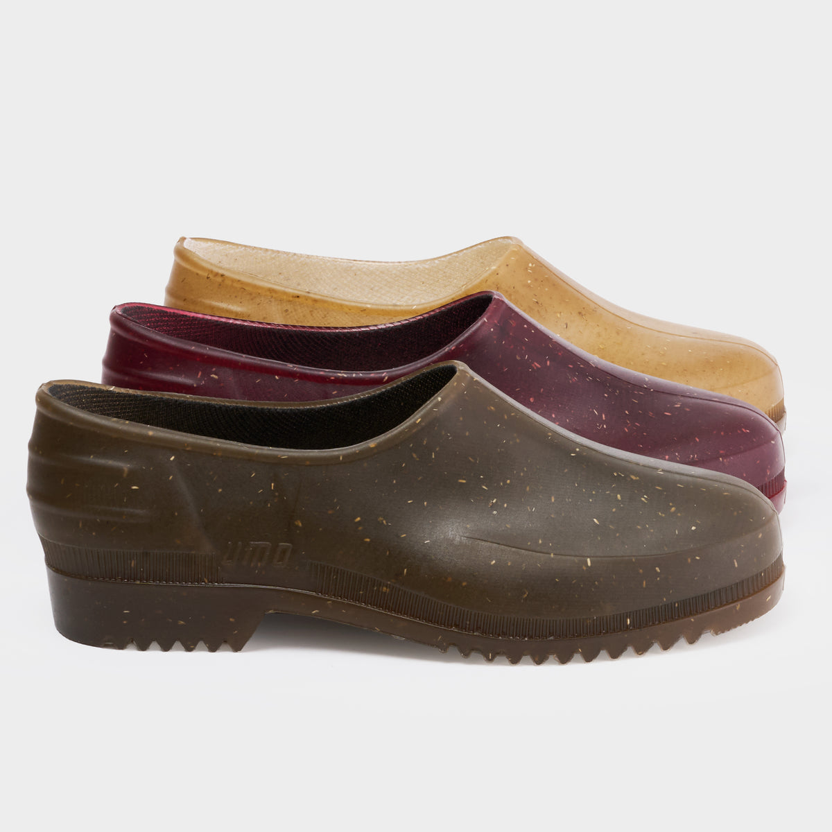 French Recycled Hemp Garden Clogs in Relish